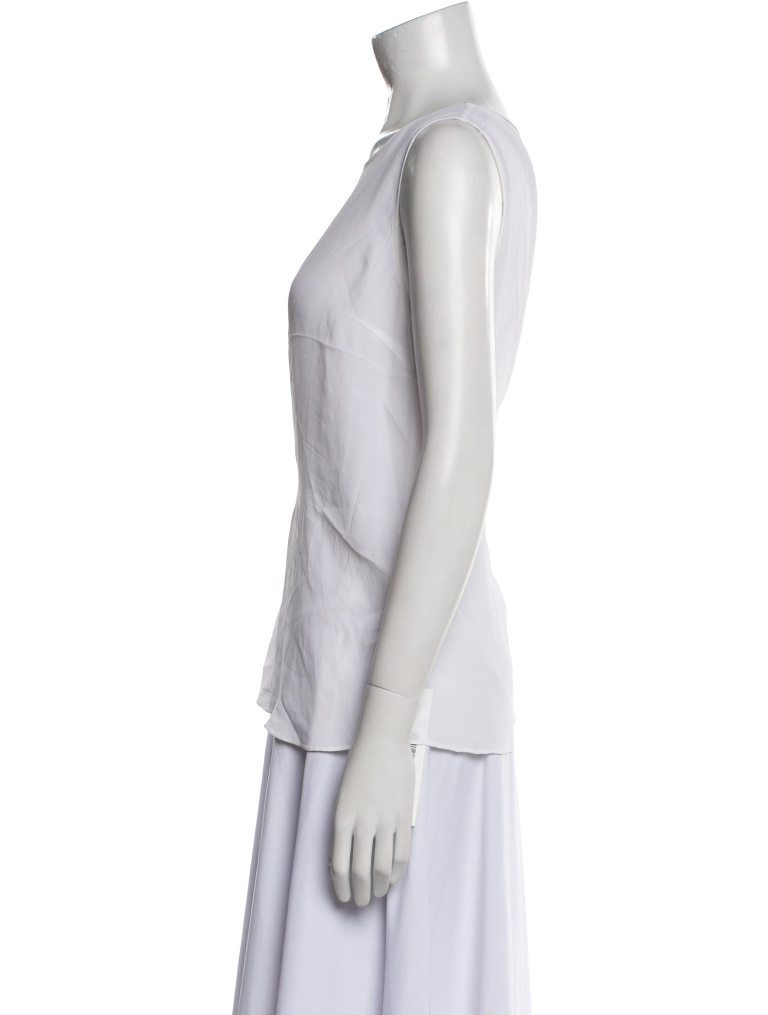 Brunello Cucinelli Scoop Neck Sleeveless Top